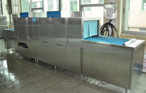 ประเทศจีน ISO เครื่องล้างจานสแตนเลสในเชิงพาณิชย์ 1600 H 5400W 850D จ่ายภายใน ผู้ผลิต