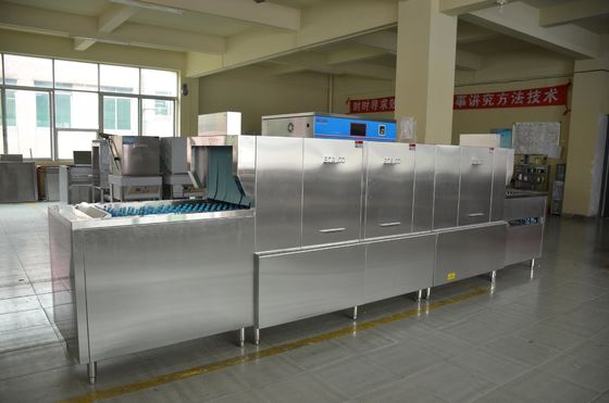 ประเทศจีน เครื่องล้างจานสแตนเลสในเชิงพาณิชย์ 25KW / 61KW สำหรับห้องครัวกลาง ผู้ผลิต
