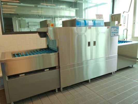 ประเทศจีน โรงแรมน้ำร้อนฆ่าเชื้อเครื่องล้างจาน / เครื่องล้างจานอุณหภูมิสูง 60 ~ 75 ℃ ผู้ผลิต